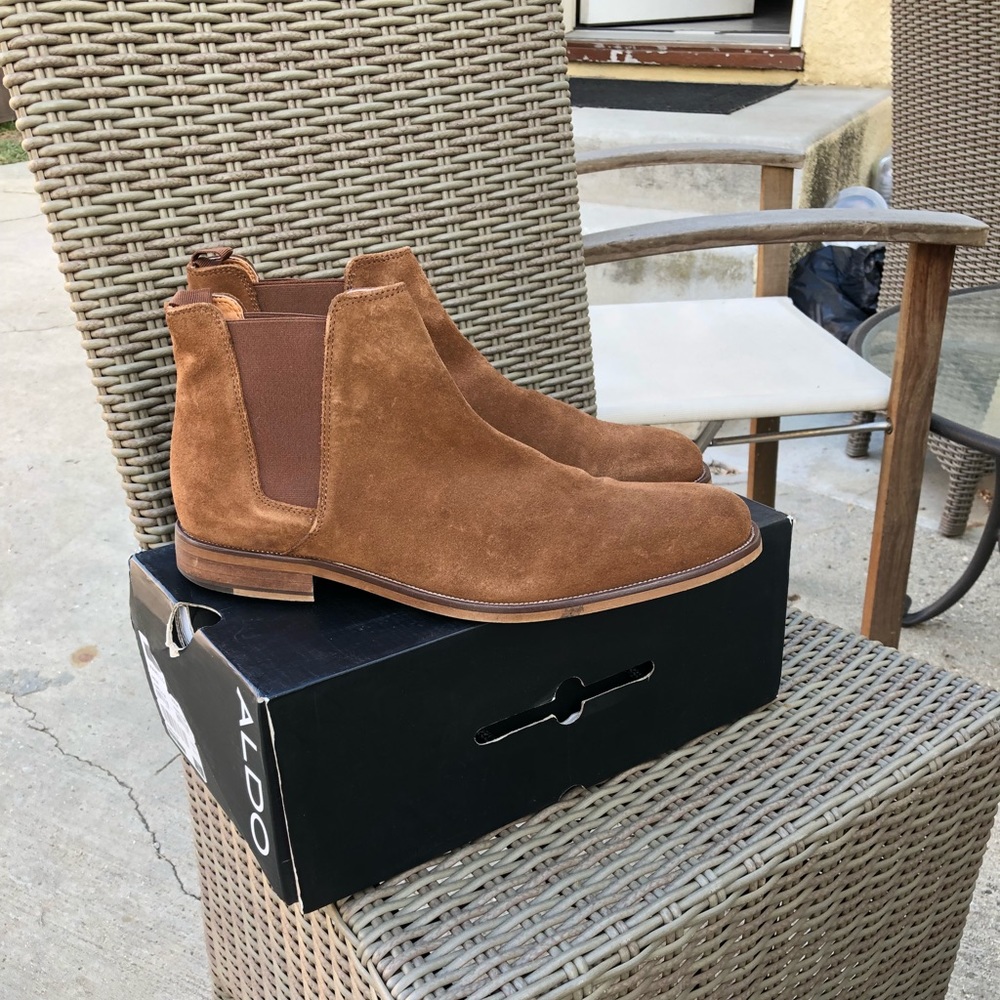 Brown Aldo Chelsea boots